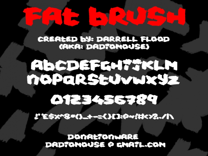 Fat Brush Font Download