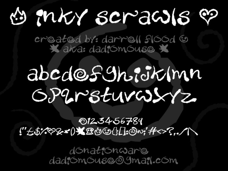 Inky Scrawls Font Download