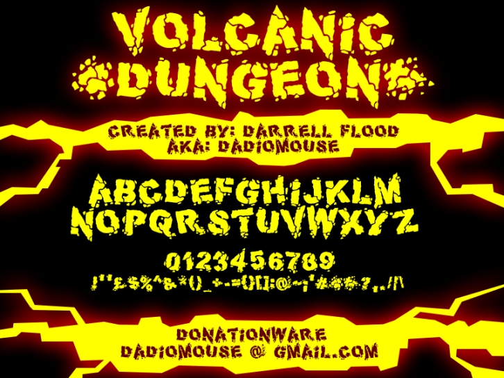 Volcanic Dunge Font Download