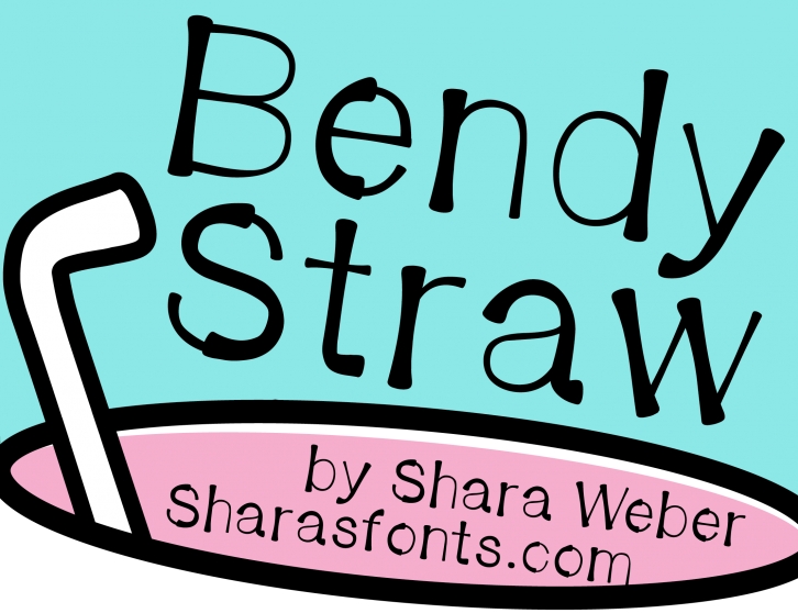 Bendy Straw Font Download