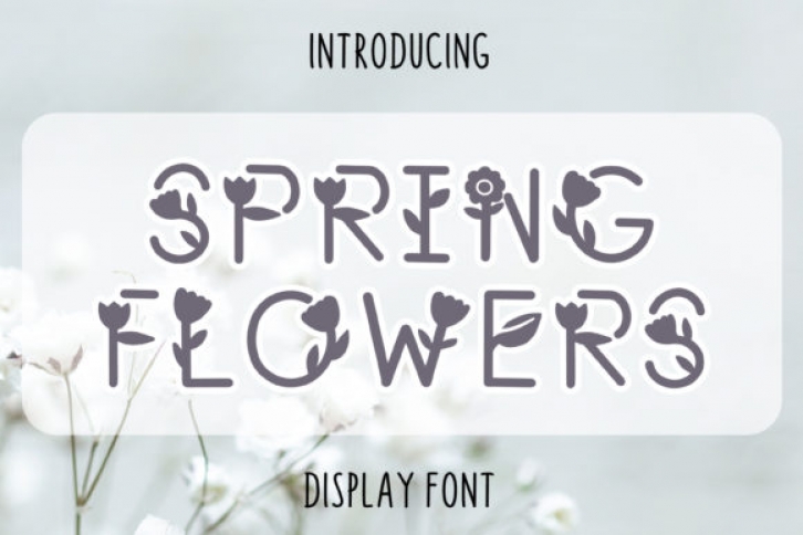 Spring Flowers Font Download