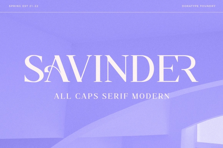 Savinder - All Caps Serif Font Download