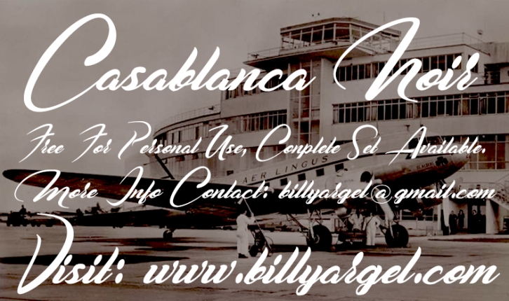 Casablanca Noir Font Download