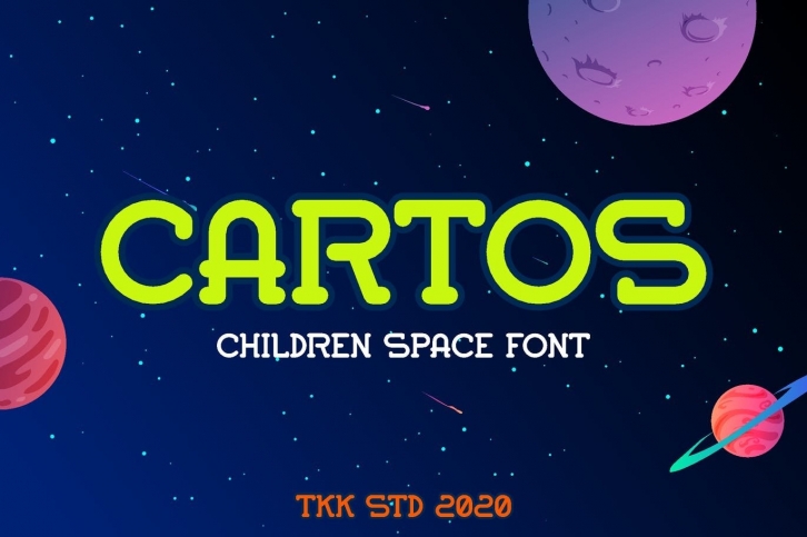 Cartos Modern - Kids Gaming Font Font Download