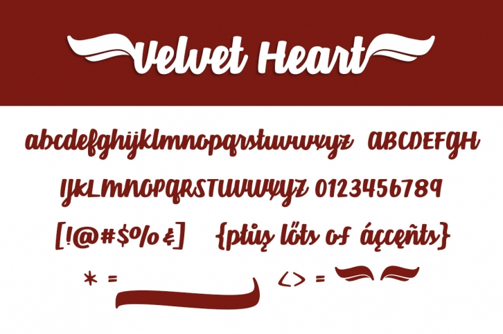 Velvet Heart* Font Download