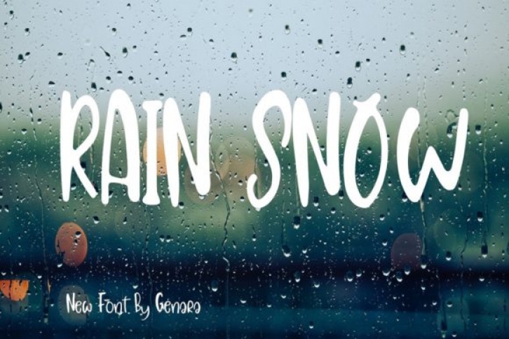 Rain Snow Font Download