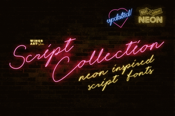 Neon Script Fonts Font Download