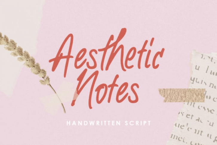 Aesthetic Notes Font Download