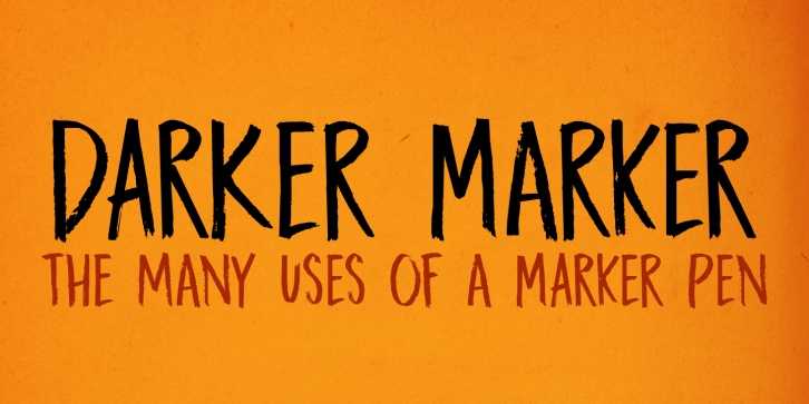 DK Darker Marker Font Download