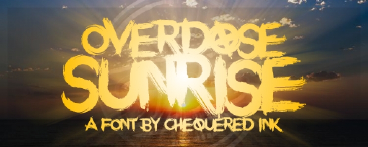 Overdose Sunrise Font Download