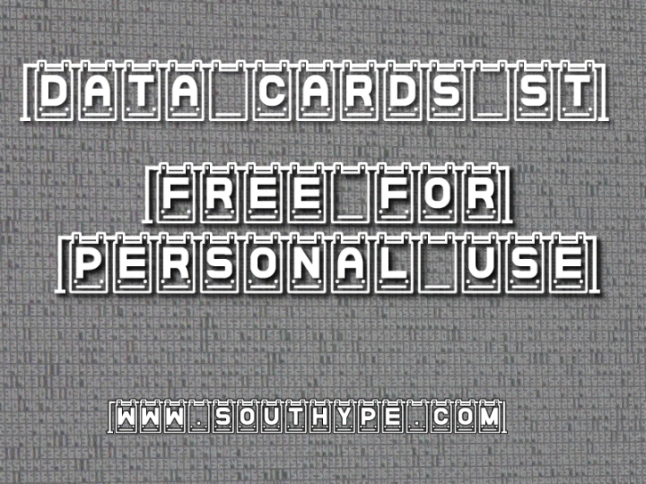 Data Cards S Font Download
