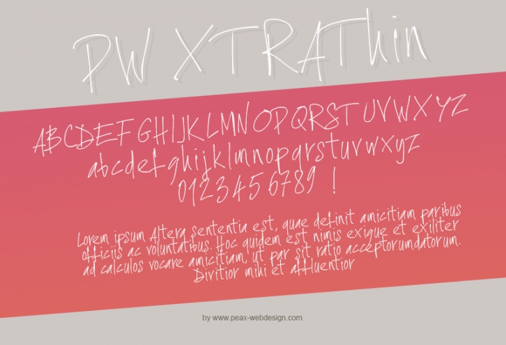 PWXtraThi Font Download