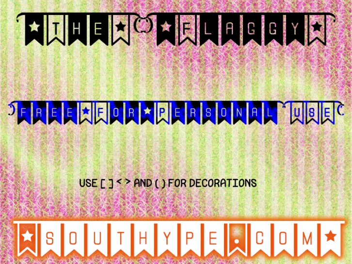 The Flaggy S Font Download