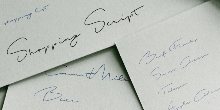 Shopping List Dem Font Download