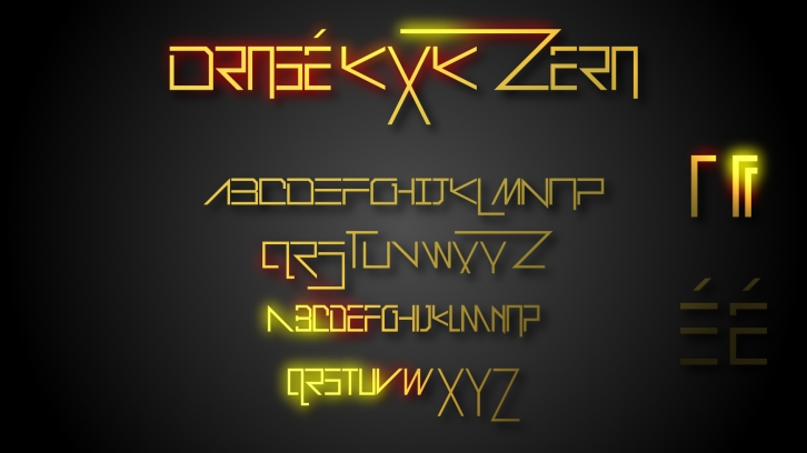 Drosé KXK Zer Font Download