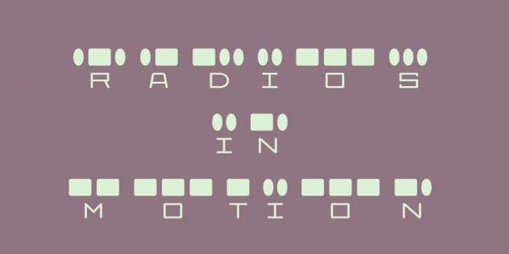 Radios In Motion Font Download