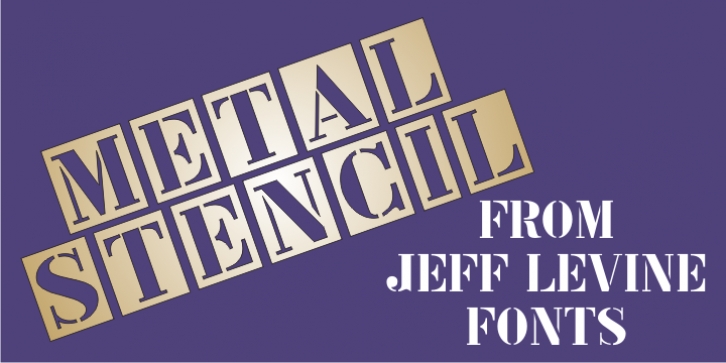 Metal Stencil JNL Font Download