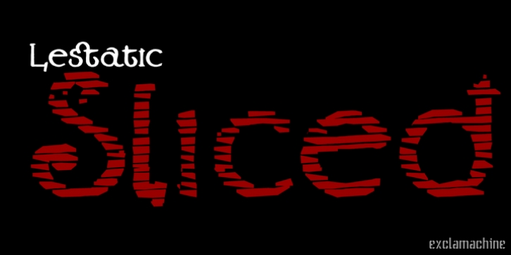 Lestatic Sliced Font Download