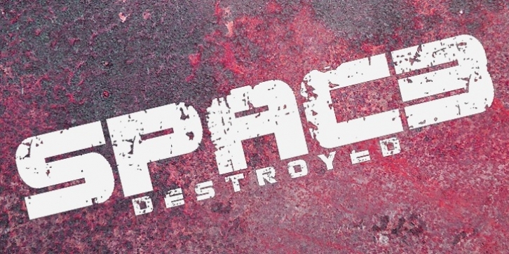 Spac3 Destroyed Font Download