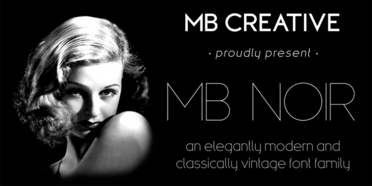 MB NOIR Font Download