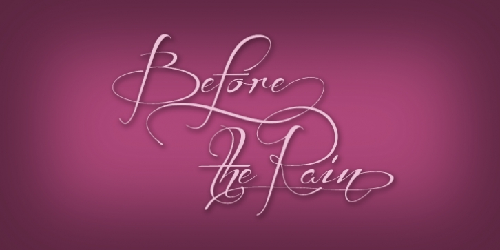 Before The Rain Font Download