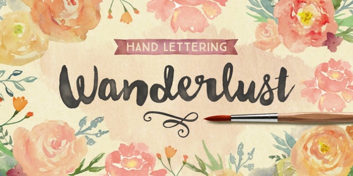 Wanderlust Letters Font Download