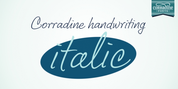 Corradine Handwriting Italic Font Download