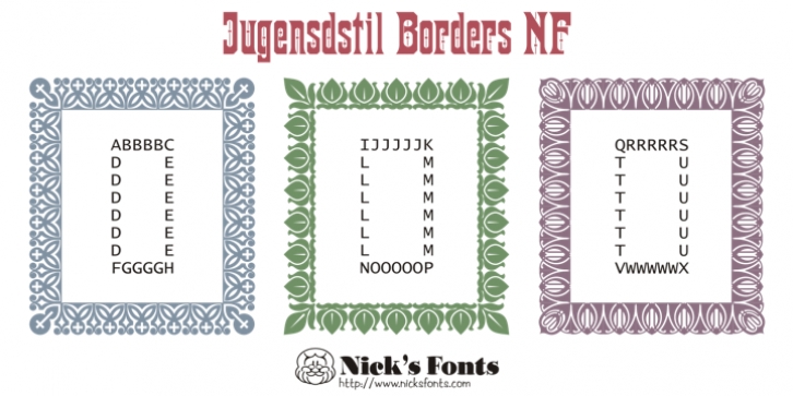 Jugendstil Borders NF Font Download
