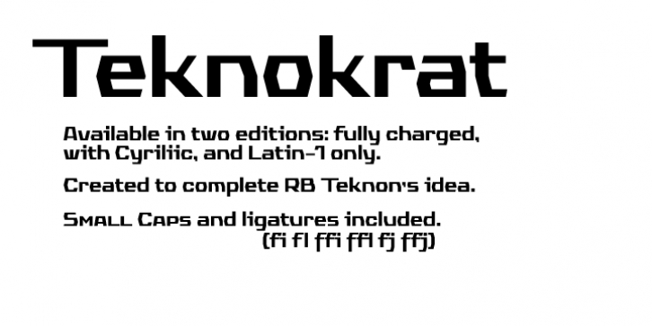 RB Teknokrat Font Download