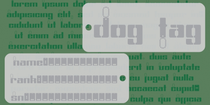 Dog Tag Font Download