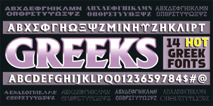 Greek Font Set #1 Font Download