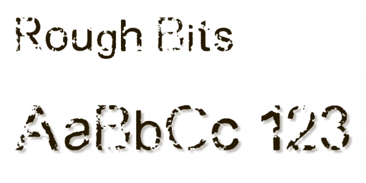 Rough Bits Font Download