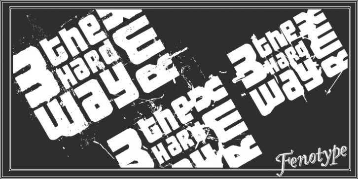 3 The Hard Way RMX Font Download