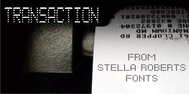 Transaction SRF Font Download