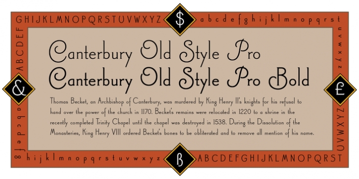 Canterbury Old Style Pro Font Download