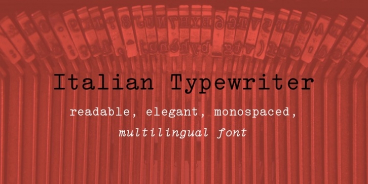 Italian Typewriter Font Download