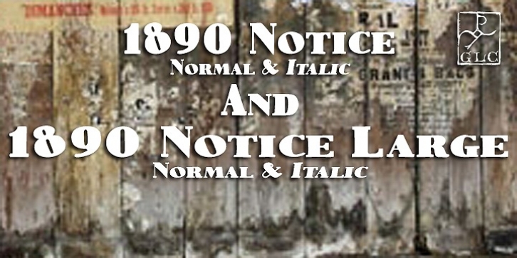 1890 Notice Font Download