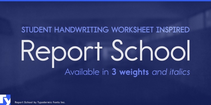 Report School Font Download