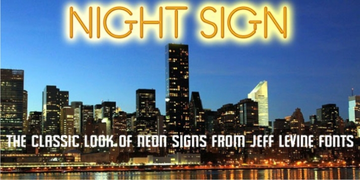 Night Sign JNL Font Download