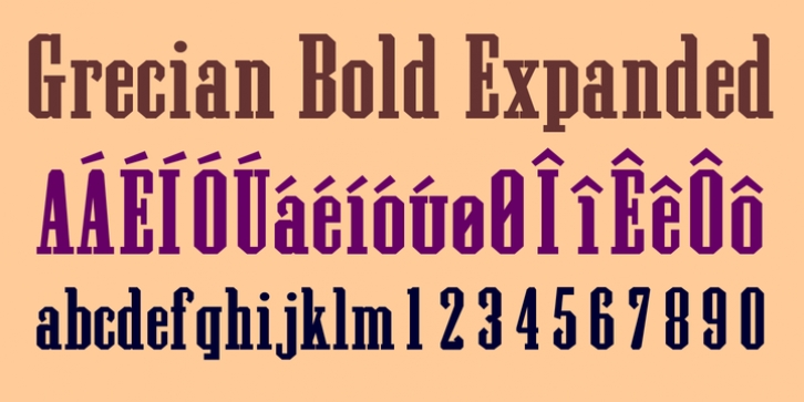 Grecian Bold Expanded Font Download