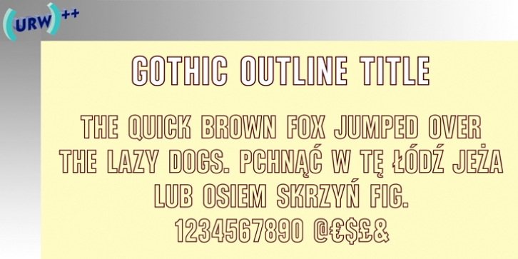 Gothic Outline Font Download