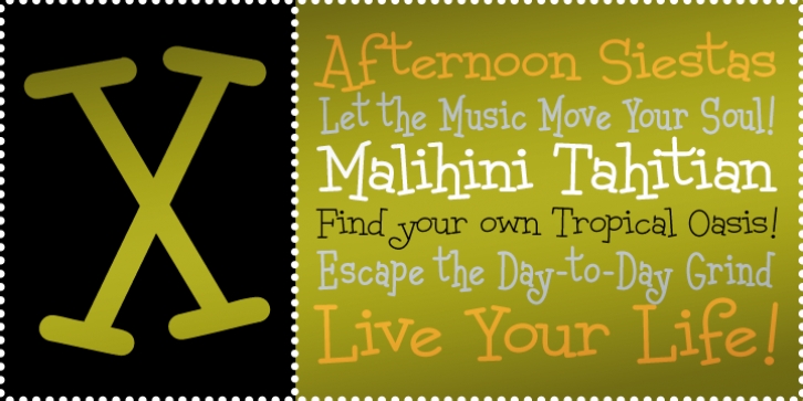 Malihini Tahitian BTN Font Download