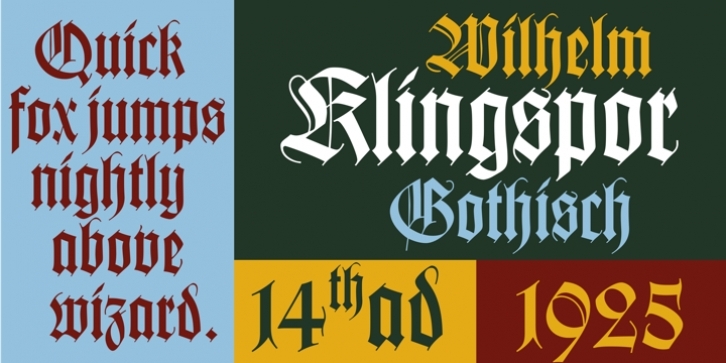 Wilhelm Klingspor Gotisch Font Download