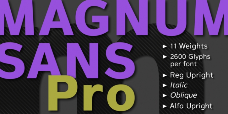 Magnum Sans Pro Font Download