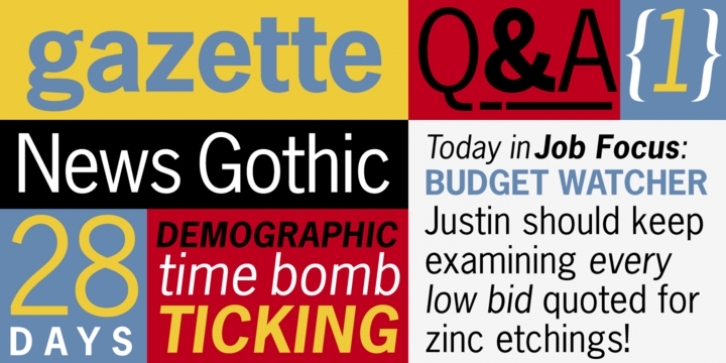News Gothic Font Download