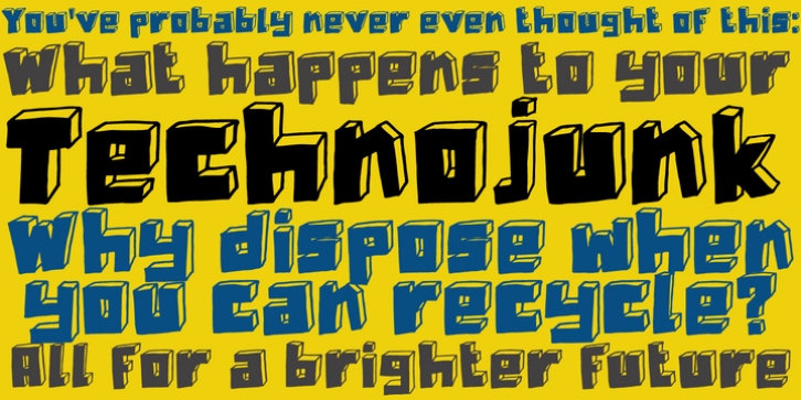 Technojunk Font Download