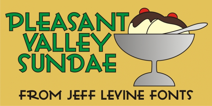 Pleasant Valley Sundae JNL Font Download