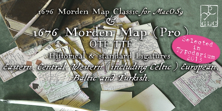 1676 Morden Map Font Download