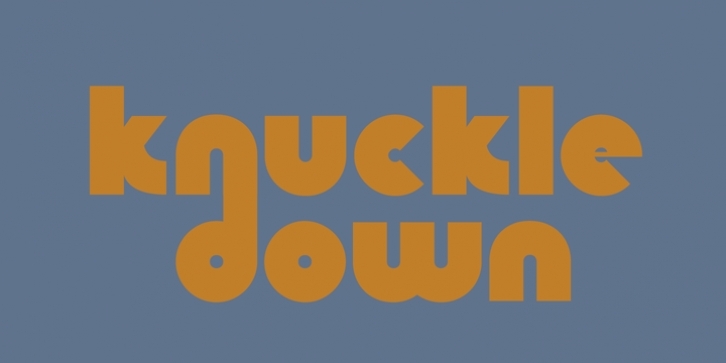 Knuckle Down Font Download