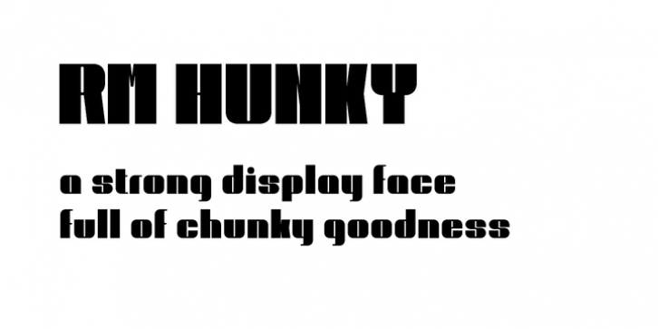 RM Hunky Font Download